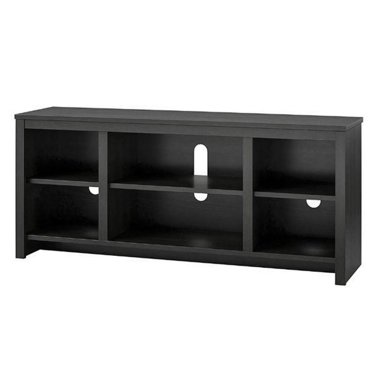 Mainstays Parsons TV Stand for TVs up to 50", Black Oak Finish