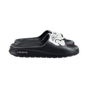 Mens Lacoste Croco 2.0 Synthetic Slides Black/White (7-41CMA0010 312) - 7