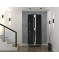 thumbnail image 3 of Front Exterior Steel Door  Deux 1755 Black Enamel 36 x 80 inches Left -Hand, 3 of 6
