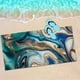 thumbnail image 5 of Toalla de playa con flecos, resistente a la arena, de microfibra gruesa, grande, 140 cm, redonda, para picnic, yoga, portátil, plegable, multiusos, de alta calidad, para exteriores, con más, 5 of 6