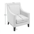thumbnail image 4 of Spirit up Art 30" Wide Fabric Tufted Armchair in White, 4 of 8