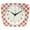 Red, variant on Infinity Instruments Plaid Trapezium Wall Clock, Orange, 9.25" x 10.875"