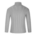 thumbnail image 3 of qucoqpe Men's Slim Fit Turtleneck Sweater Casual Twisted Knitted Pullover Sweaters, 3 of 4