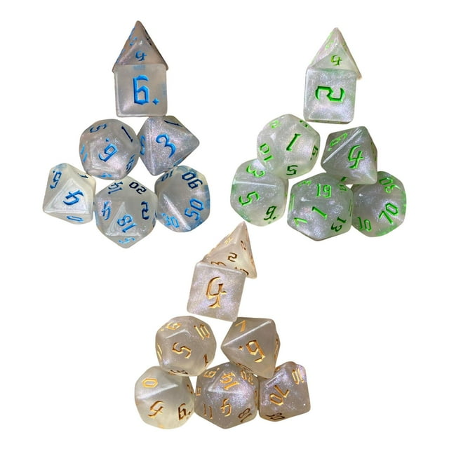 Dados Poliédricos Acrílicos Juguetes Enseñanza De Matemáticas Para Fiestas Juegos De Mesa 21x CUTICAT dados de juego