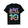 thumbnail image 1 of Peace Out Single Digits Tie Dye 10 Year Old Girl Birthday T-Shirt, 1 of 6