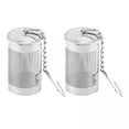 thumbnail image 1 of Colador de especias,Colador de té de especias Colador de té suelto Tetera,Acero inoxidable 304 Buen ayudante para llevar en la cocina,Gancho de cadena Té Hierbas Café Especias Infusor de, 1 of 6
