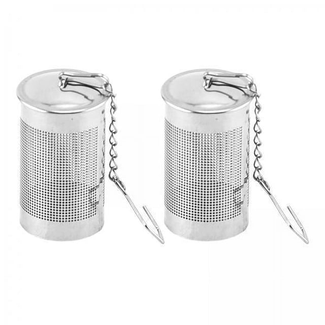Colador de especias,Colador de té de especias Colador de té suelto Tetera,Acero inoxidable 304 Buen ayudante para llevar en la cocina,Gancho de cadena Té Hierbas Café Especias Infusor de