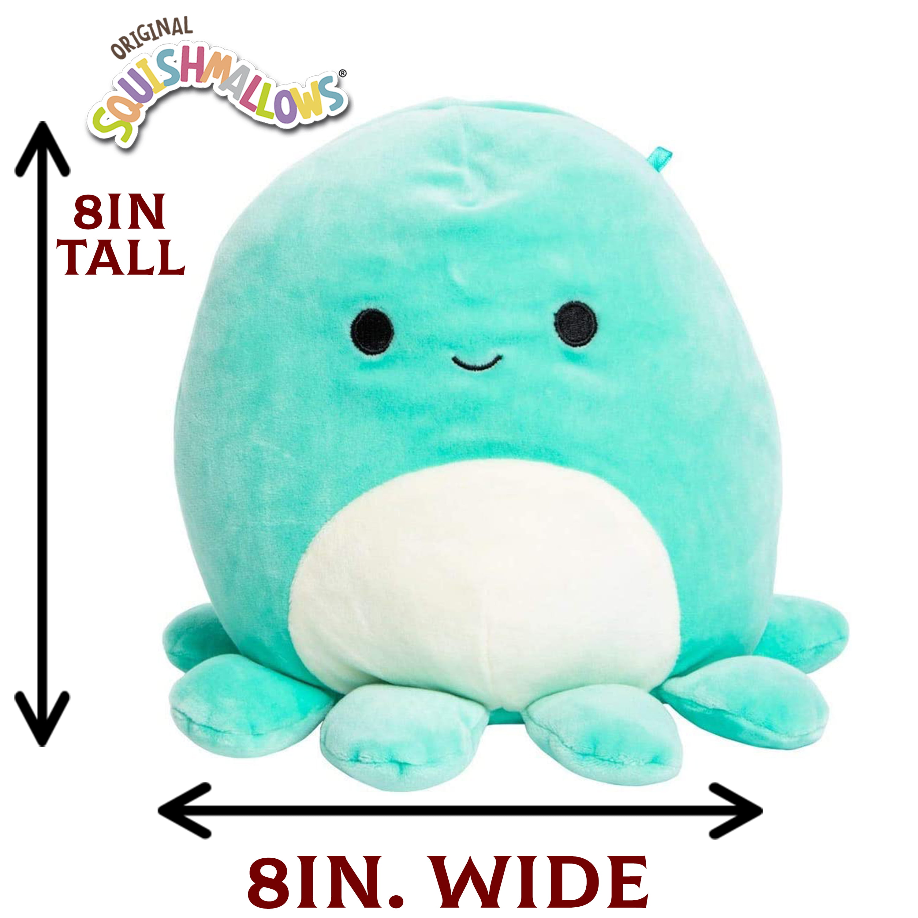 K16379E8 for sale online Kellytoy Squishmallow Octopus 8 inch Sea Creature 