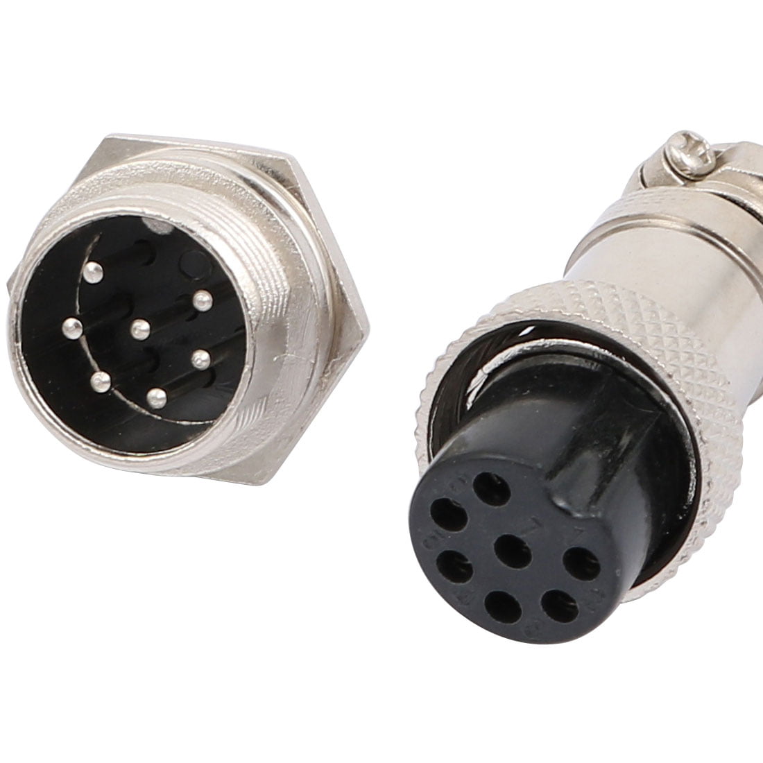 2pcs connector Aviation plug 16mm 5Pin male and female for Panel Classis Metal 