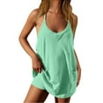 thumbnail image 3 of Sleeveless Women's 2-in-1 Athletic Tennis Golf Dress Sets Active Workout with Shorts, 3 of 5