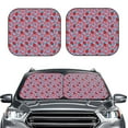 thumbnail image 2 of Goofa Strawberries Pattern 2 Piece Car Windshield Sun Shade Foldable | Front Windshield Shade for Sun, Heat and UV Rays | Sunshade for Car Front Window-Medium, 2 of 7
