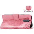 thumbnail image 4 of Case Premium PU Leather Flip Wallet Case Butterfly Embossed Full Body Protection Flip Stand Card Holder Magnetic Cover for iPhone 11 Pro Max(Pink), 4 of 6