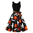 thumbnail image 1 of Robe de Soirée Sans Manches pour Femmes Halloween Robe de Bal Longue Formelle, 1 of 5