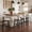 Black Finish, variant on Christopher Knight Home Minimalist 26.77" Counter Height Bar Stools, Solid Wood Frame, Walnut, Set of 2
