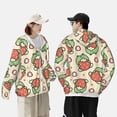 thumbnail image 4 of Kdxio Frog Hold Strawberry Print Women Men Sun Protection UPF 50+ Jackets Zip Up Long Sleeve Hoodie Hiking Lightweight with Pockets, 4 of 7