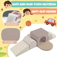 thumbnail image 3 of Soft Foam Playset for Toddlers, Safe SoftZone Single-Tunnel Foam Climber for Kids, Lightweight Indoor Active Play Structure with Slide Stairs and Ramp for Beginner Toddler Climb and Crawl, 3 of 7
