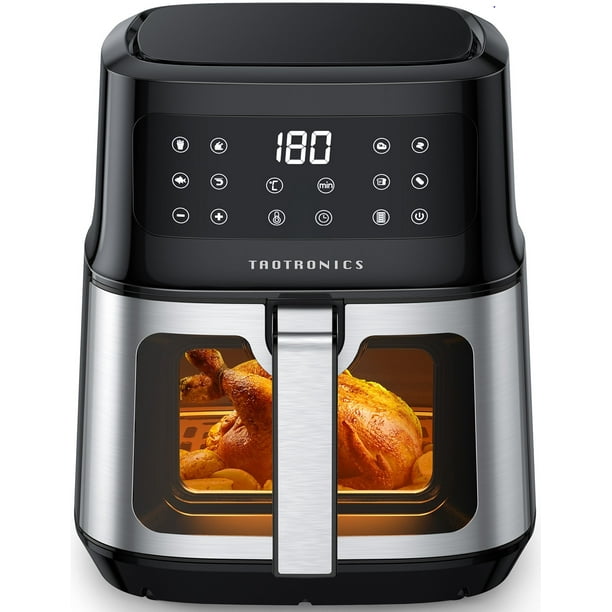 TaoTronics Air Fryer, 8in1 Airfryer Oven with Viewing Window Smart