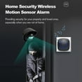 thumbnail image 4 of Wireless Driveway Alarm Waterproof Outdoor Motion Sensor Alarm 1 Receiver 2 Transmitters With 38 Chimes 200m/ 656ft Transmissio, 4 of 5