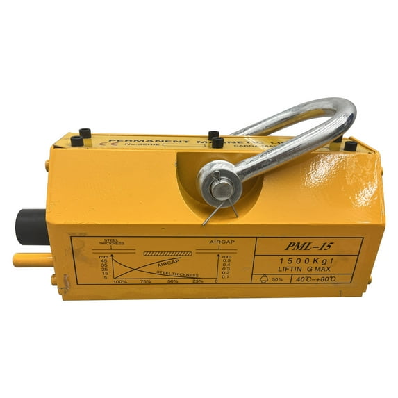 Techtongda1500KG Steel Magnetic Lifter Heavy Duty Crane Hoist Lifting Magnet Magnetic Hanger