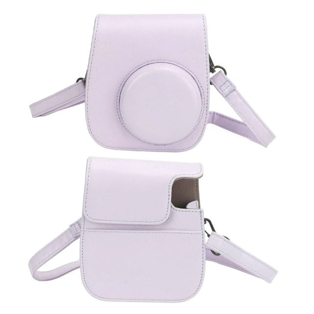 Ensemble de Sacs de Protection pour Mini Appareil Photo Instantané pour Fujifilm InstaxMini 12, Étui en PU pour Mini Appareil Photo Instantané avec Filtres d'Album, Cadres Suspendus Colorés, Autocollants, Bandoulière Réglable