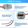 thumbnail image 4 of Unique Bargains 33513-S50-003 Soporte del socket de la bombilla de luz de reversa con arnés de cable para Honda Accord 1998-2017 para Acura MDX 2001-2006 2-Pin Reemplazo 645-933 2PCS, 4 of 7