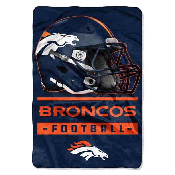 NFL Denver Broncos Sideline Oversized 62" x 90" Micro Raschel Throw