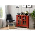 thumbnail image 5 of OS Home and Office Furniture 31.5" Wood Accent Display Cabinet in Red, 5 of 5