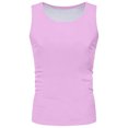 thumbnail image 6 of KPOPLK Men's Summer Solid Color Vest Fashion Casual Vintage Wash Sleeveless T Shirt Vest Top(M,Rose Gold), 6 of 8