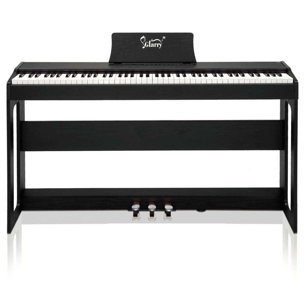 Tcbosik Digital Piano, 88-Key Full Weighted Keyboard with Stand, Headphone and Triple Pedals for All Experience Levels, Black