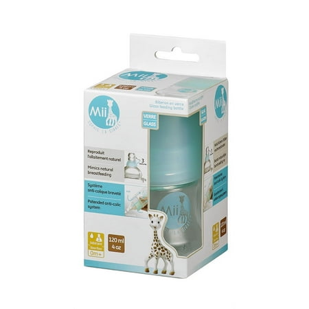 UPC: 3056564505007 | Mii Sophie La Girafe Feeding Bottle glass – 4 oz