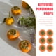 thumbnail image 5 of 6 piezas de accesorios de fotografía de caqui falso, decoraciones de fruta de caqui artificial, 5 of 7