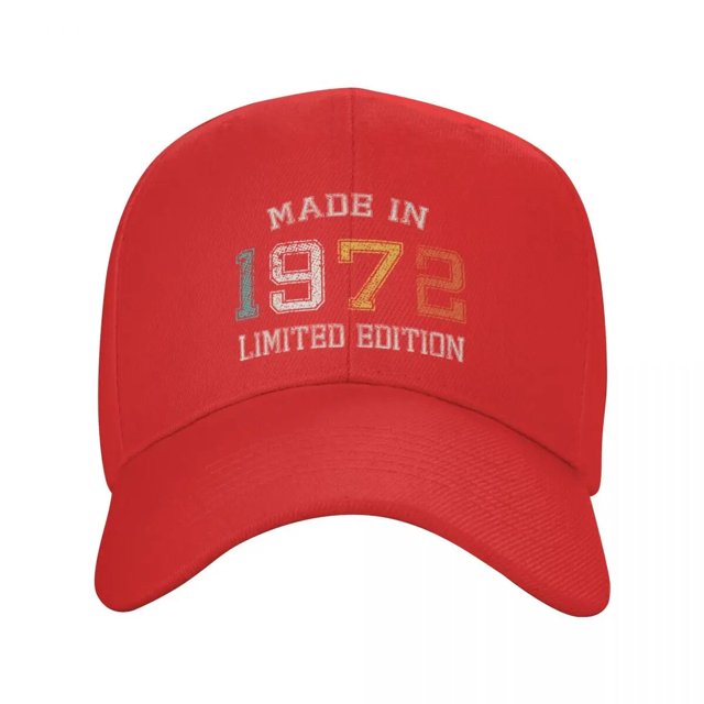 Gorra de béisbol Unisex para hombre y mujer, sombrero de béisbol ajustable, hecho en 1972, regalo de 50 cumpleaños, Snapback al aire libre, de verano, 1972