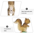 thumbnail image 3 of 8 Pieces Miniature Squirrel Statue Figurines Garden Accessories Micro Landscape Garden Decoration for Family Birthday Cake Decoration, 3 of 5