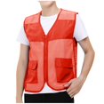 thumbnail image 1 of Cameland Plus Size Men Vest Tops Solid-Color Convenient Mesh Outdoor Breathable Zipper Pockets V-Neck Tank Top, 1 of 7