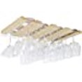 thumbnail image 3 of Rustic State Vigo 4 Sectional Adjustable Under Cabinet Mount Wood Stemware Rack Hanging Shelf Glassware Holder Bar Organizer with up to 12 Wine Glass Storage 11 Inch Deep Natural, 3 of 10