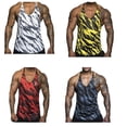 thumbnail image 2 of Hombres Gimnasio Culturismo Sin mangas Top Entrenamiento masculino Ejercicio físico Chaleco deportivo Advancent FS10991-14, 2 of 7
