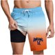 thumbnail image 1 of Pantalones Cortos Casuales para Hombre Imprimir con Bolsillos Pantalones de Playa de Cintura Elástica, Pantalones Cortos de Cintura Elástica para Hombre, 1 of 5