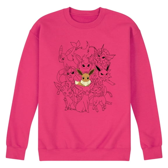 Pokémon - Eevee Group - Men's Crew Fleece Sweatshirt