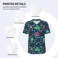 thumbnail image 3 of Hirioo Christmas for Men's Baseball T-shirt Shirts Short Sleeve Casual Summer Button Stretch T Shirts,Size S-4XL-3X-Large, 3 of 7