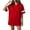 Red#2, variant on HAJWOH Jersey T Shirts for Women Plain Football Tops Athletic Shirts Practice Sports Uniforms Outfits Pink M