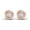 Rose, variant on Infinity Love Knot 14K Yellow Gold Plated Over 925 Sterling Silver VVS1/D White Diamond Tops Stud Earrings For Women