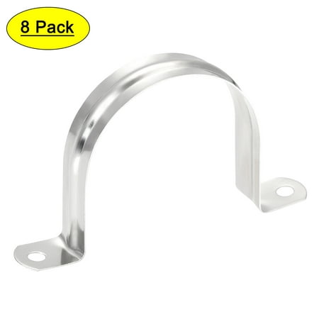 

Uxcell 63mm(2.5 ) 201 Stainless Steel 2 Holes Rigid Pipe Strap Tension Tube Clamp 8 Pack