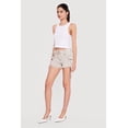 thumbnail image 2 of Women's VIP Mineral Wash Denim Frayed Hem Cargo Shorts, 2 of 4
