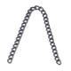 thumbnail image 2 of Cadenas de eslabones de cobre de 32,8 pies, para manualidades, cortes manuales, de metal, para banquetes, fabricación de joyas, color plata y negro., 2 of 14