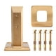 thumbnail image 2 of Abrazadera de vidrio de acero inoxidable Soporte de vidrio sin perforaciones Soporte de vidrio duradero Herramienta de fijación de vidrio para uso diario con tapa y tornillo (dorado), 2 of 7