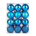 thumbnail image 2 of PENGXIANG 24 Pcs/Set 4cm Christmas Tree Ornament Increase Atmosphere Decorative Scene Layout Lightweight with Rope Christmas Tree Decoration Shiny Reflective Classic  Balls for Christmas, 2 of 13