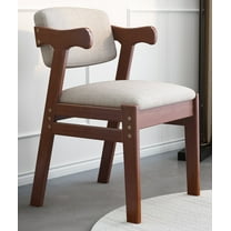 BALANBO Kids Study Chair Rubber Wood Height Adjustable Dining Chair/Office Chair/Leisure Chair（Brown）