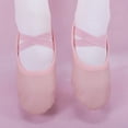 thumbnail image 2 of Miqool Ballet Dance Shoes for Kids Stretch Soft Sole Elastic Strap Practice Shoes for Perform Dance Yoga, 2 of 9
