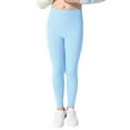 thumbnail image 1 of Gyratedream Little Girl Leggings High Waisted Solid Color Slimming Yoga Pants Skinny Sweatpants 4-9T, 1 of 6