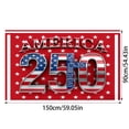 thumbnail image 2 of Win s Way USA 250th Anniversary Flag 1776-2026 American Independence Celebration Banner, 2 of 6